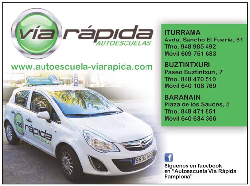Autoescuela Vía Rápida Iturrama en Pamplona provincia Navarra